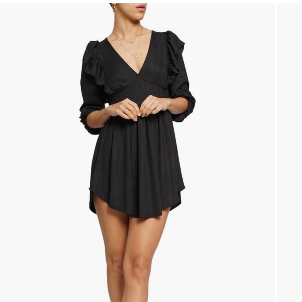 NWT Know One Cares Ruffled Fit and Flare Dress